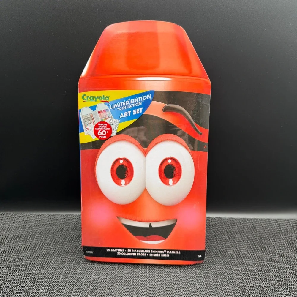 Crayola Limited Edition Collection Art Set Angie Orange Red 60+ Pcs 04-0778 NEW